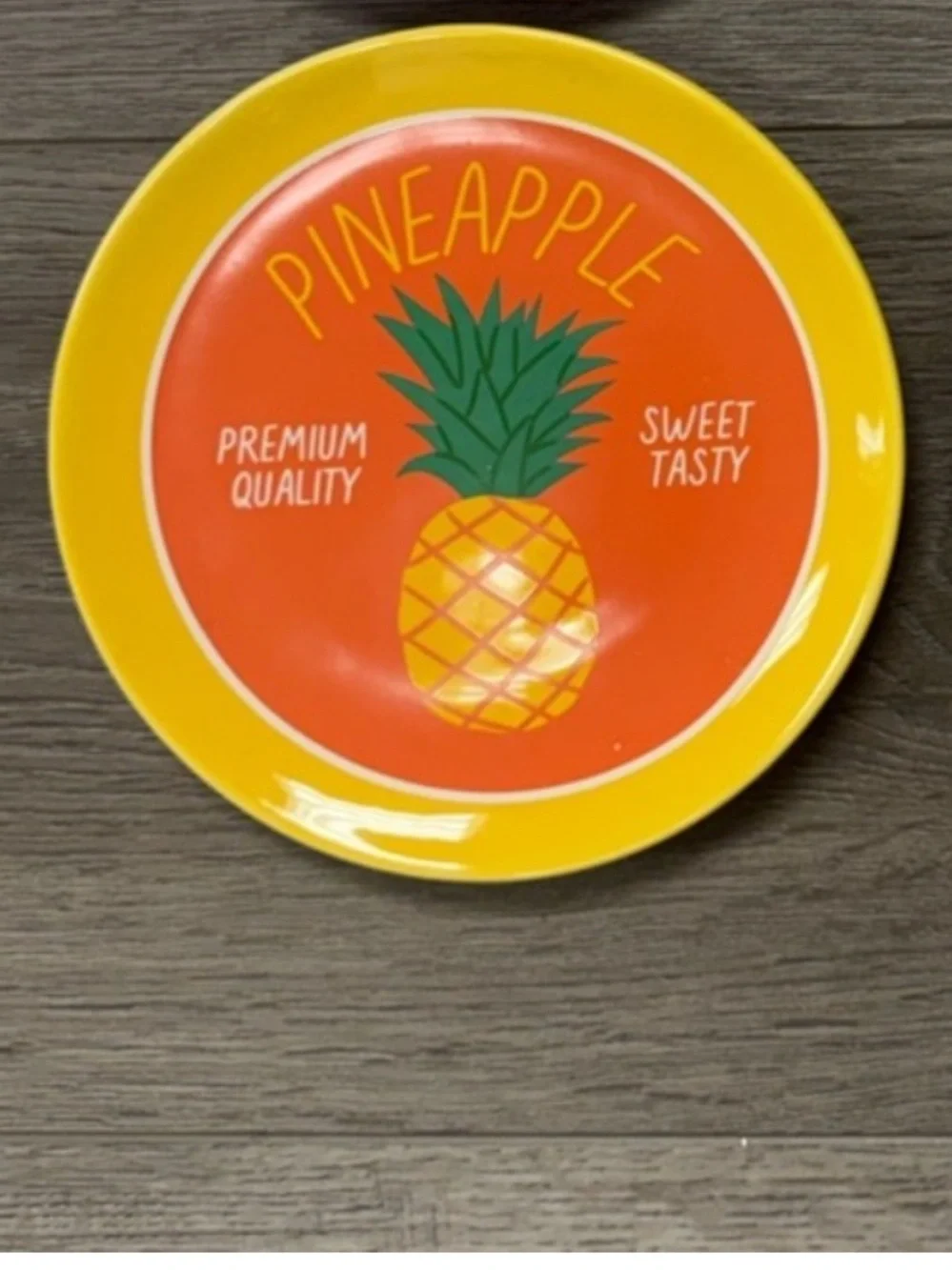 Pineapple Decorative Ceramic Plate Target Bullseye Playground Spring 2026